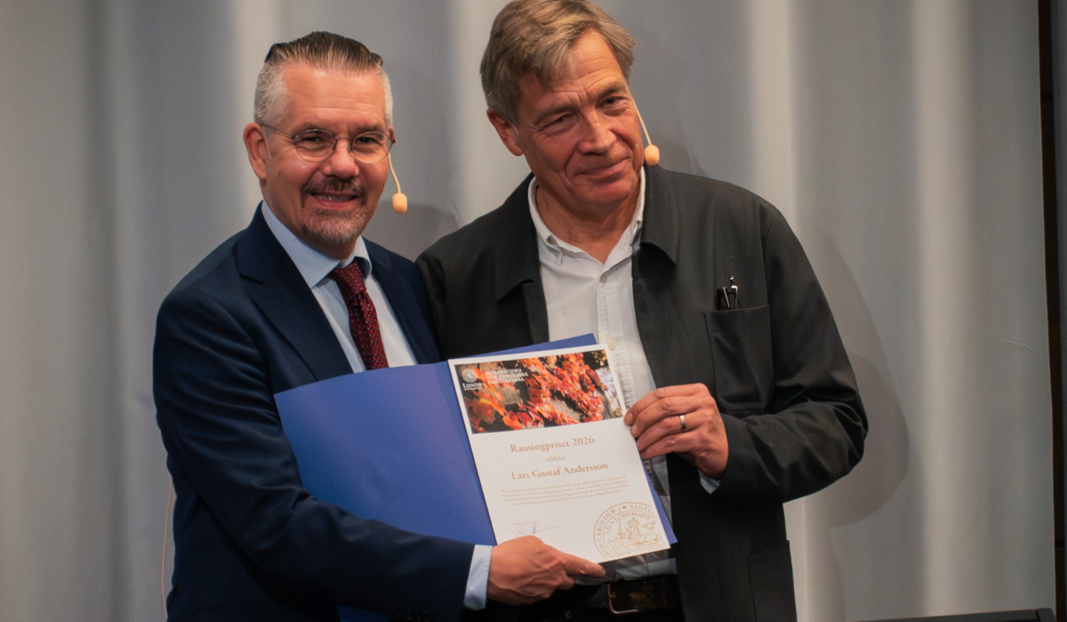 Lars Gustaf Andersson är årets Rausingföreläsare